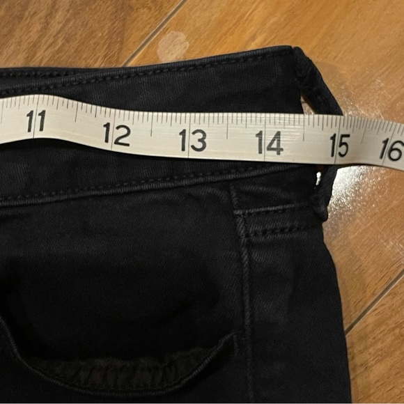 American eagle next level stretch black jeans, size 6 long - Picture 9 of 14
